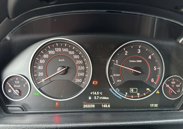 BMW Seria 3 cena 48999 przebieg: 263107, rok produkcji 2015 z Gniezno małe 781